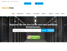 Tablet Screenshot of hostingtime.de